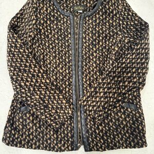 Bob Mackie Black and Tan Women's Jacket